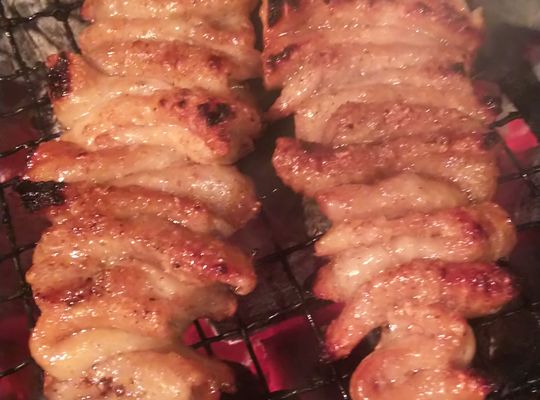 皮串焼き